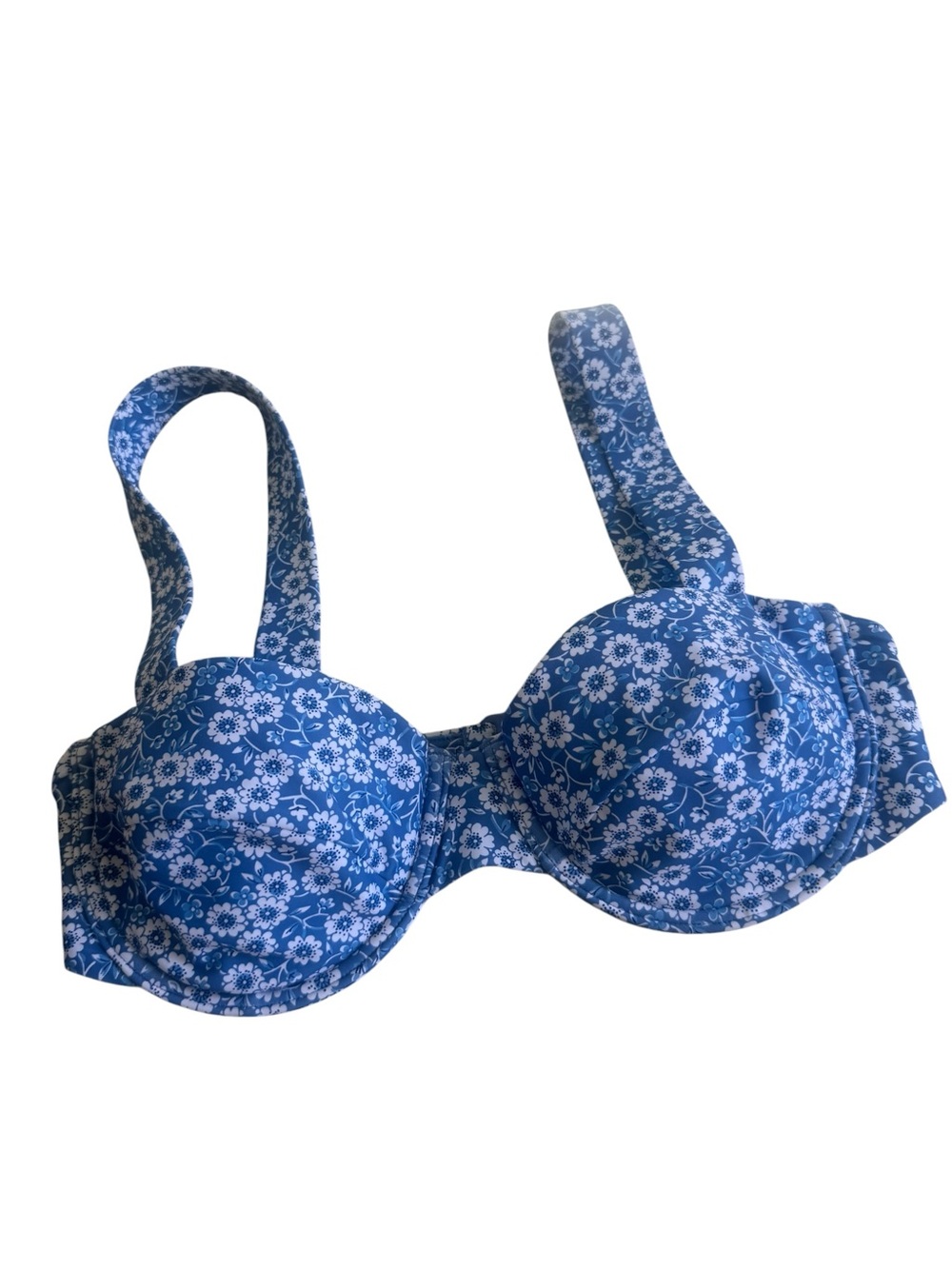 Minnow Rosebay Blue Floral original bikini top Small NWOT
